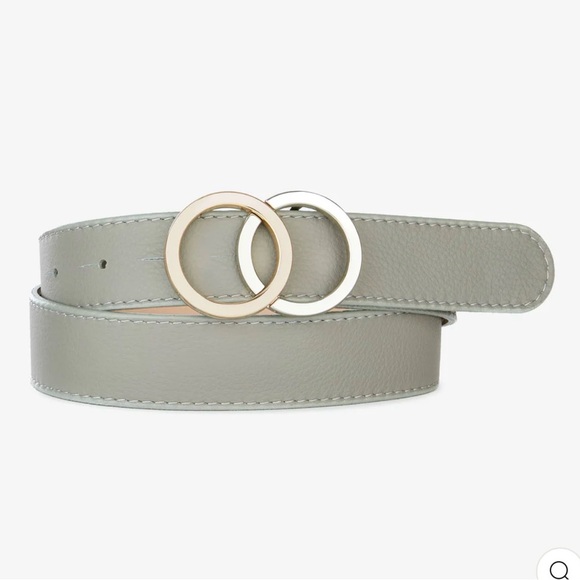 Brave Leather Otir Double Circle Buckle Belt - Picture 4 of 13